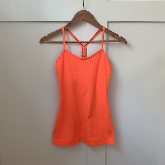 lululemon athletica Tops - Lululemon orange Power Y tank 4